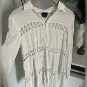 Lumiere White Embroidered Top